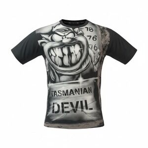 Vintage‎ LOT29 Tazmanian Devil Graphic T Shirt Black Mens 2XL Looney Tunes